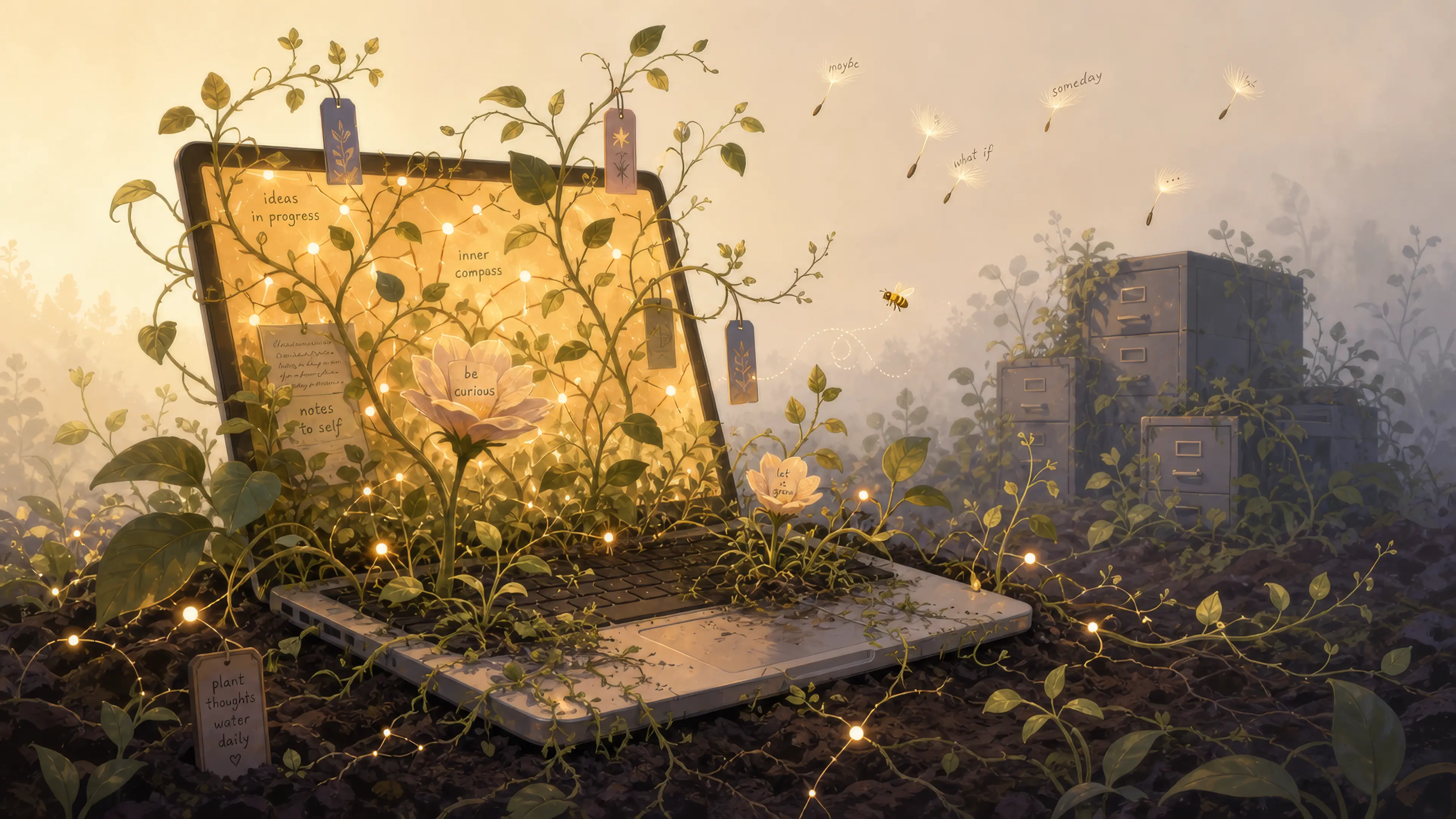 laptop digital garden